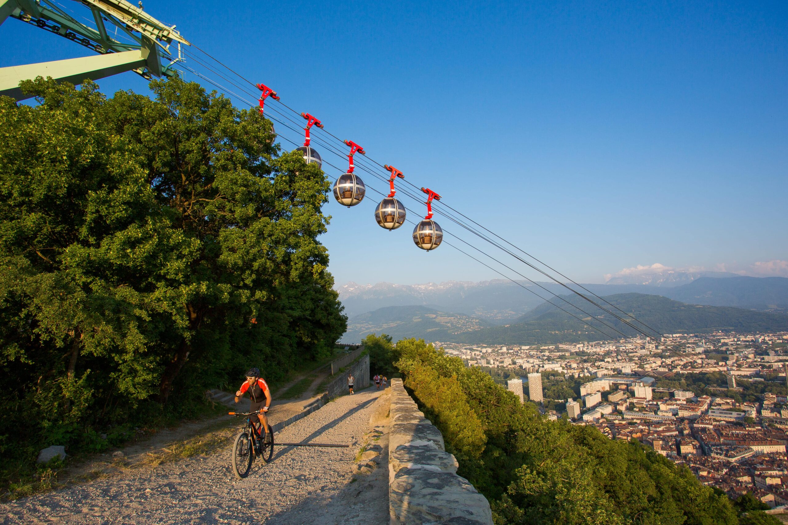 Vélo à la Bastille de Grenoble